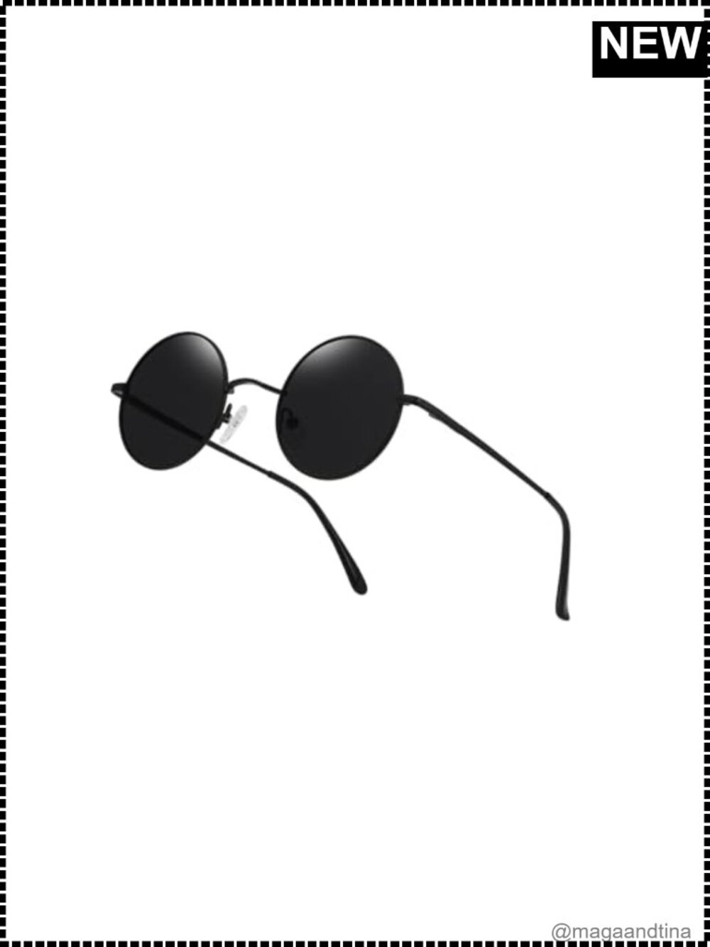 Polarized Retro Round Metal Sunglasses UV400 Full Frame Unisex